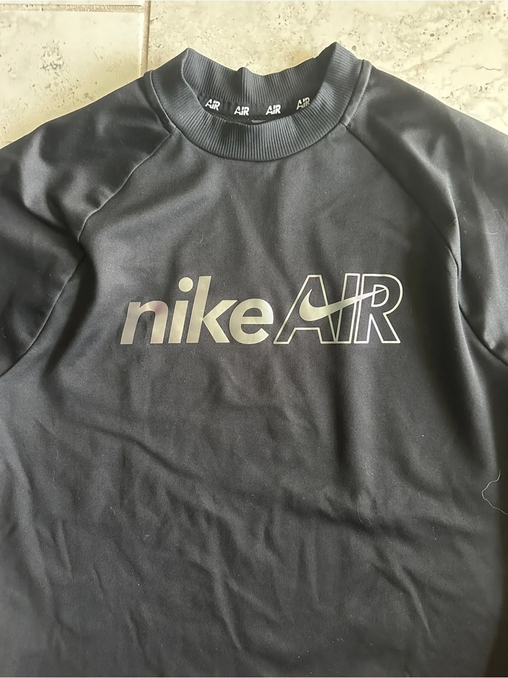 Nike Black Long-Sleeve Nike Air Crewneck Shirt